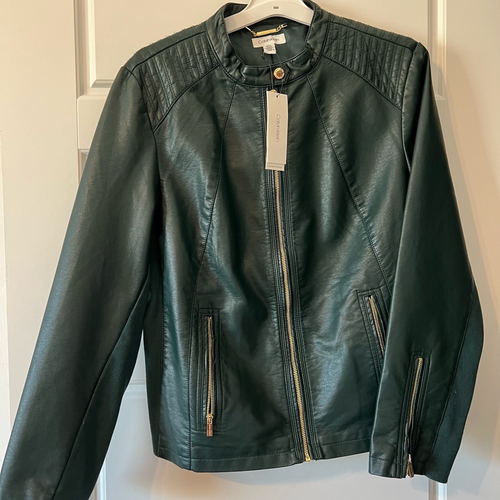 Calvin Klein Faux Leather Jacket